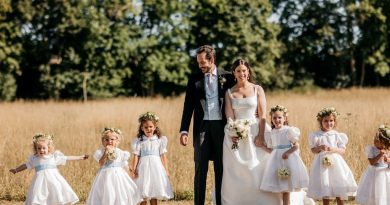 Dior’s New Look Inspired This Bride’s Dress for Her English Garden Wedding