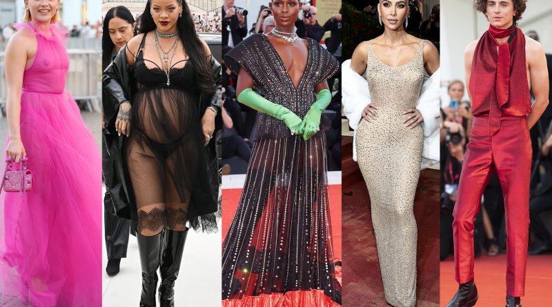 Dall’abbigliamento premaman di Rihanna al momento Marilyn di Kim, i 17 look più significativi del 2022