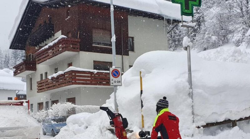 Epifania con il maltempo. Nevica in Trentino oltre i mille metri