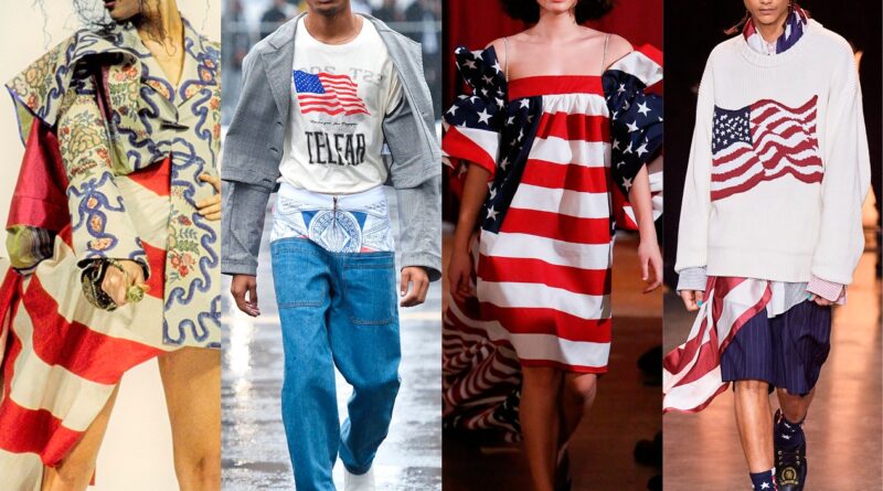La moda della bandiera americana in passerella, vista dagli stilisti
