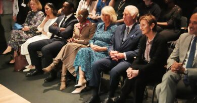 Re Carlo e Cynthia Erivo condividono una risata alla Royal Academy of Dramatic Arts