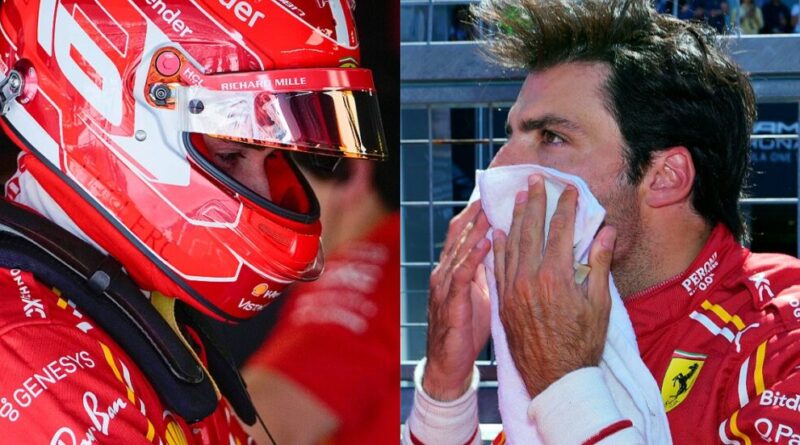 F1, contatto fra Leclerc e Sainz al Gran Premio di Spagna: poi scambio di accuse via radio tra i due piloti Ferrari