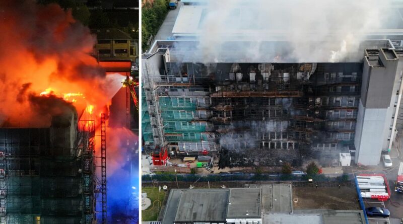 Dichiarato un incidente grave per l’incendio di un edificio a torre