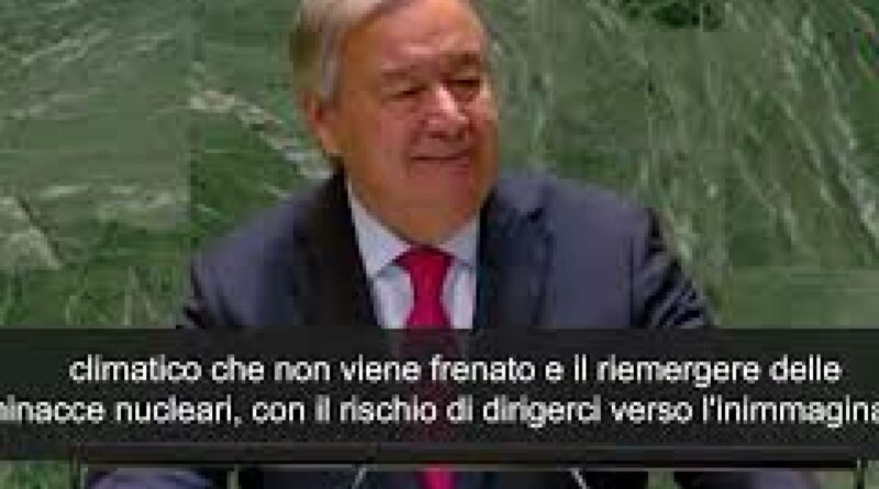 VIDEO: Guterres all’Onu: “Il mondo è in un vortice e sta affrontando sfide mai viste”