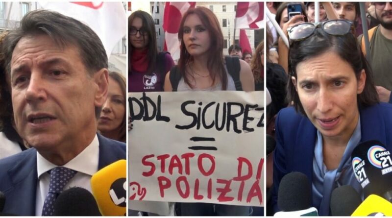 “Il governo risponde al dissenso con il carcere”. I leader del centrosinistra e i sindacati in piazza contro il ddl Sicurezza