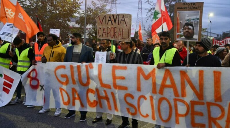 Oltre 2500 persone in corteo per sostenere il diritto allo sciopero degli operai di Seano