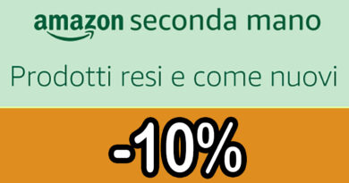 Amazon Seconda Mano (ex Warehouse), fino al 20 novembre c’è la promo -10% sull’usato garantito! Nuovi articoli tutti i giorni