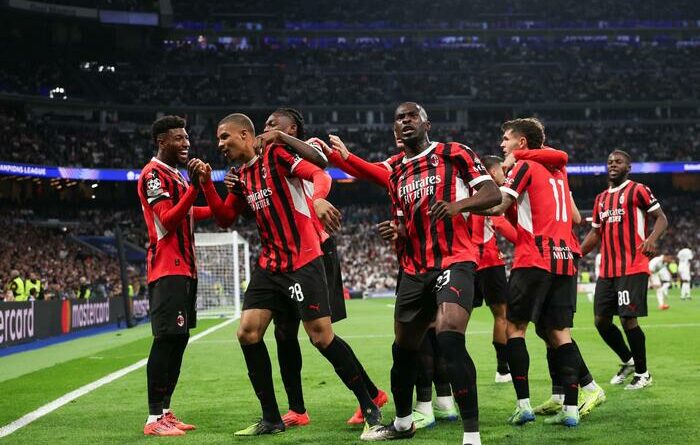 Champions League: Impresa Milan, domina al Bernabeu e batte 3-1 il Real