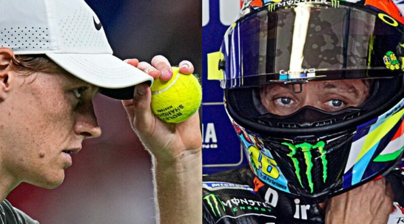 Jannik Sinner e l’ispirazione di Valentino Rossi: “Ho letto una sua intervista, il mio cappellino come il suo casco da moto”