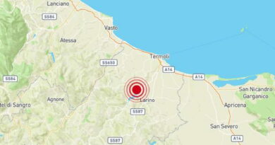 Terremoto in Molise: scossa di magnitudo 4 in provincia di Campobasso