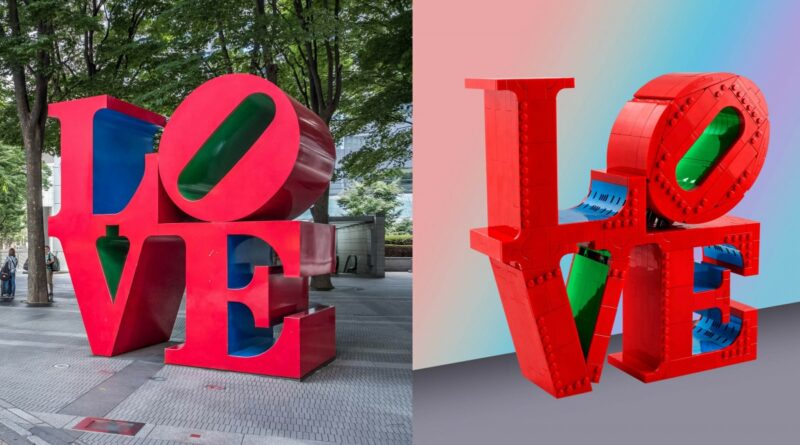 LEGO lancia il set LOVE ispirato alla scultura pop art di Robert Indiana, con doppio manuale per costruirlo in coppia!