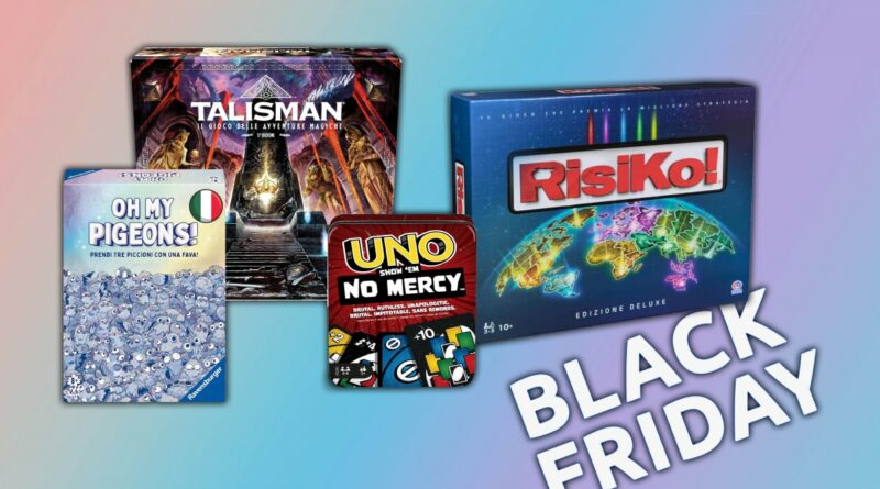 Black Friday sui Giochi da tavolo: i migliori anche al minimo storico, suddivisi per categoria